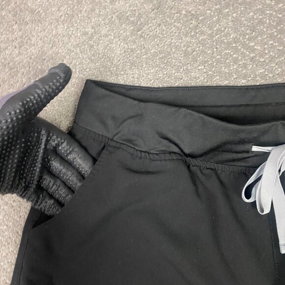 Figs High Waisted Yola Scrub Pants Women's XXL Black Yoga W22SW2013 - Picture 3 of 13